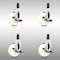 Service Caster 4 Inch 316SS Nylon Wheel Swivel 1 Inch Expanding Stem Caster Set Brake SCC SCC-SS316EX20S414-NYS-TLB-1-4 - alternate 1